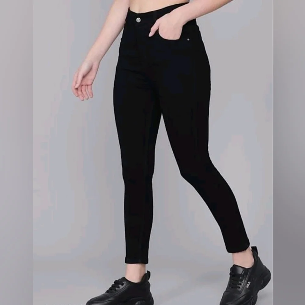 Women Black High Rise Jeans - Picture 3 of 4